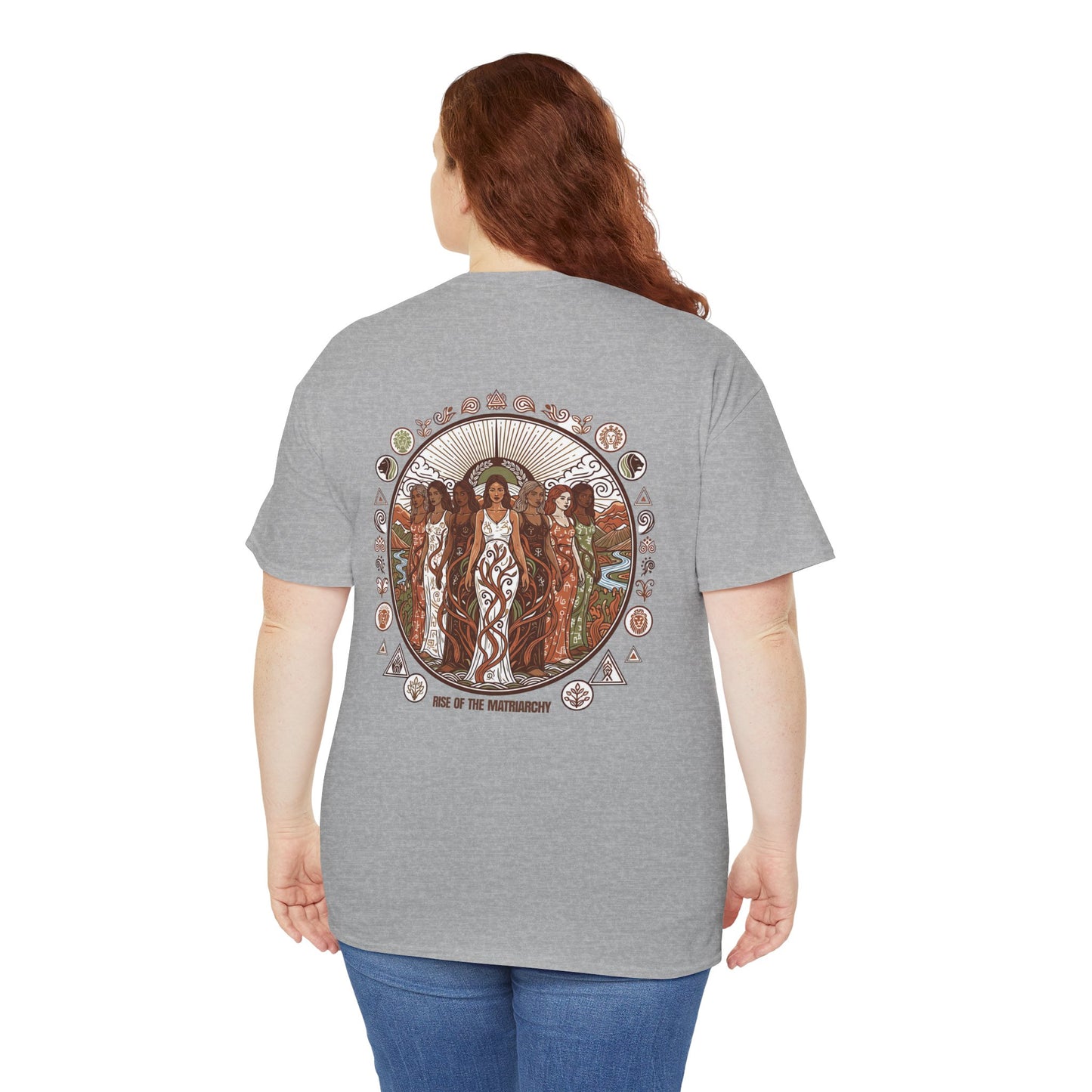 Goddess Circle Graphic Tee — Earthy Women’s Empowerment T-Shirt