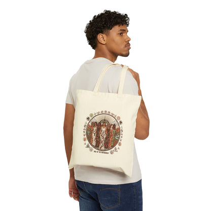 Artistic Cotton Canvas Tote Bag – Empowering Feminist Design