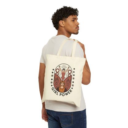 Empowering Girl Power Tote Bag - Eco-Friendly, Feminist Gift, Everyday Carry, Shopping Bag, Reusable Tote