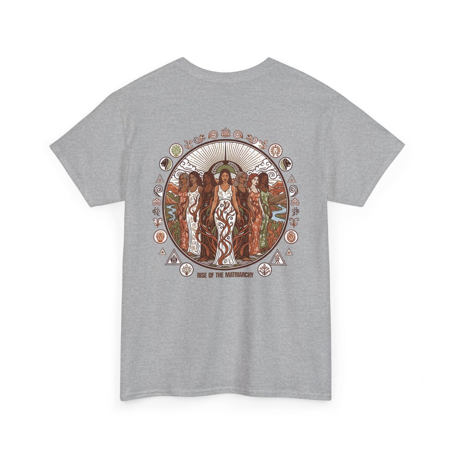 Goddess Circle Graphic Tee — Earthy Women’s Empowerment T-Shirt