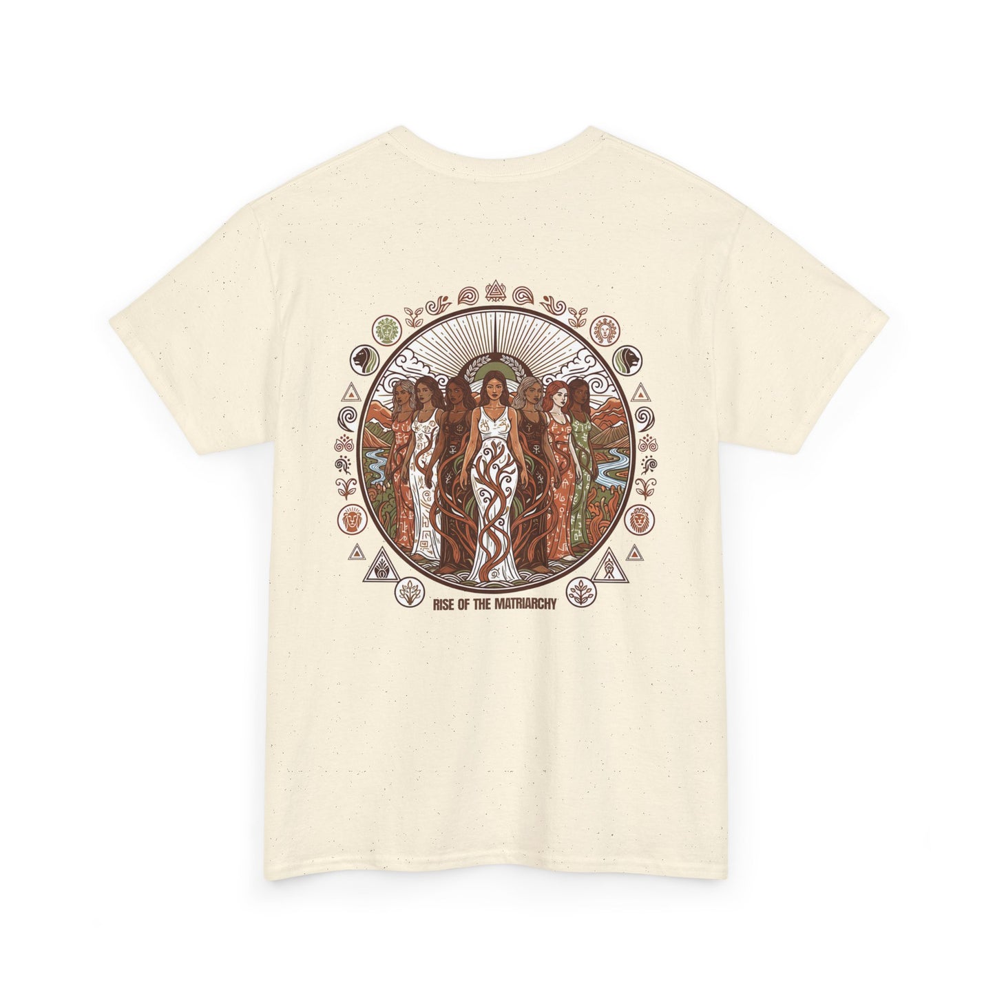 Goddess Circle Graphic Tee — Earthy Women’s Empowerment T-Shirt