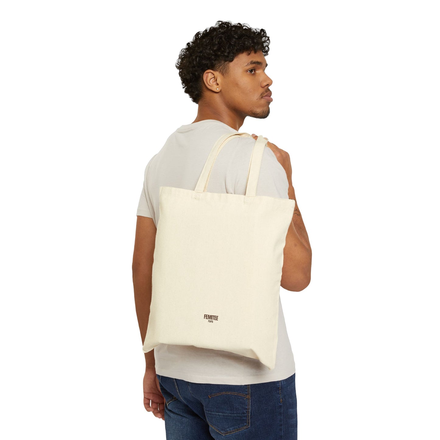 Artistic Cotton Canvas Tote Bag – Empowering Feminist Design