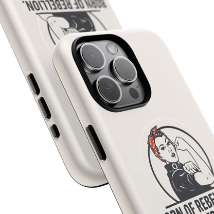 Empowering Tough Magnetic Phone Case | Bold Design, Gift for Women, Fun Phone Accessory, Resistance Theme, Unique Cell Cover