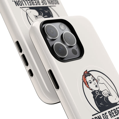 Empowering Tough Magnetic Phone Case | Bold Design, Gift for Women, Fun Phone Accessory, Resistance Theme, Unique Cell Cover