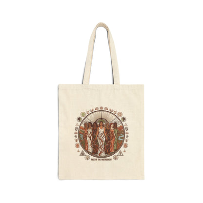 Artistic Cotton Canvas Tote Bag – Empowering Feminist Design