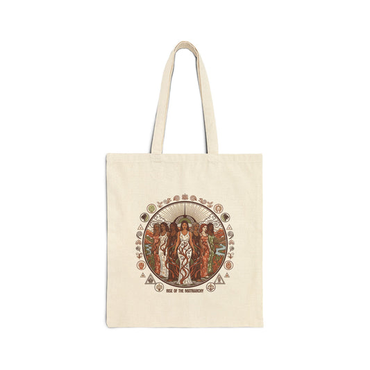 Artistic Cotton Canvas Tote Bag – Empowering Feminist Design