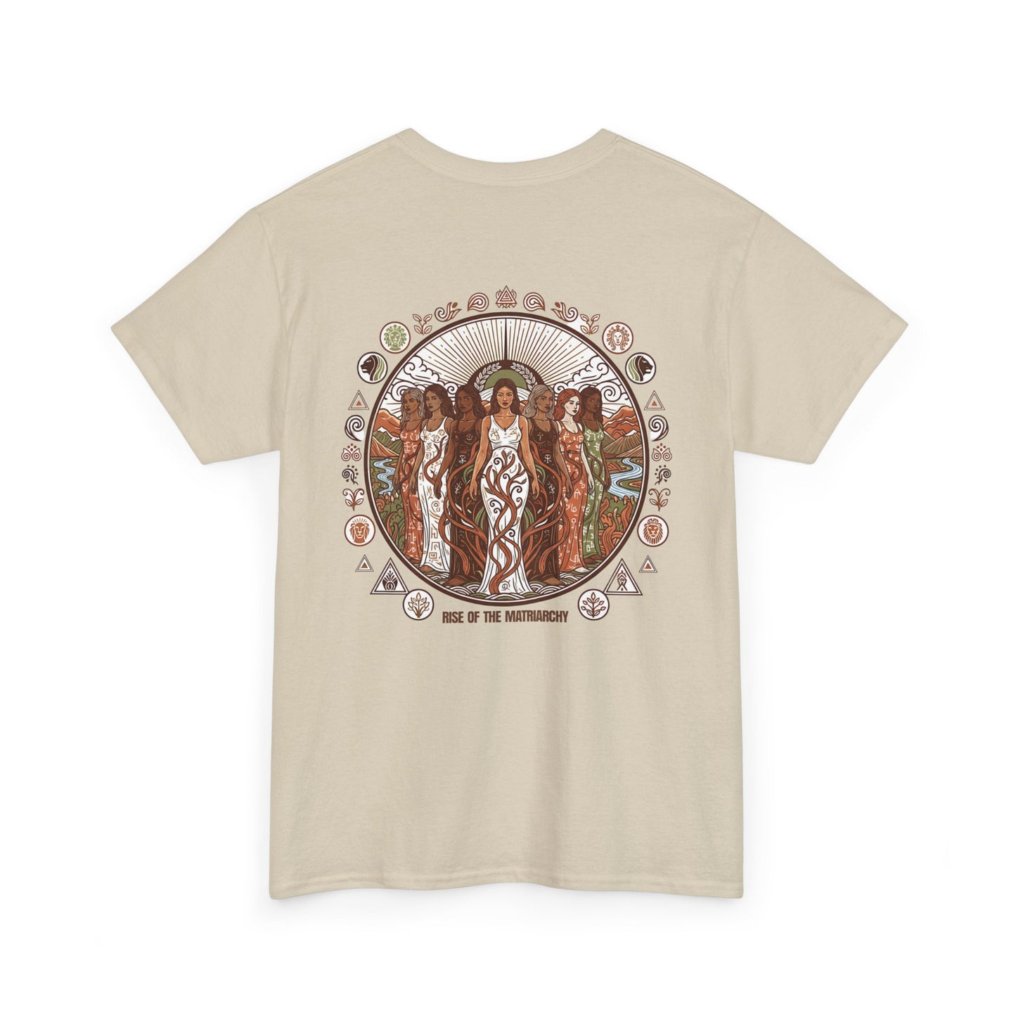 Goddess Circle Graphic Tee — Earthy Women’s Empowerment T-Shirt